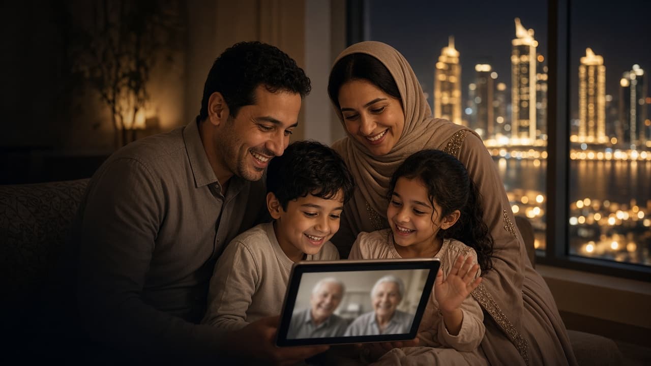 عائلة في الدوحة